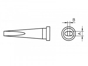 Weller Lötspitze LT K 1,2mm Meißelform T0054443899