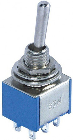 10 Stück Mini Miniatur Kippschalter 6-polig EIN / AUS / EIN 3 Stellungen 250V 3A
