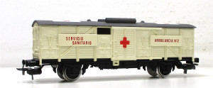 Electrotren H0 1311 gedeckter Güterwagen Ambulancia #2 OVP (1656g)