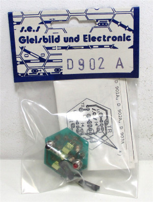 S.E.S GBS D-902A Ergänzungsplatine Gleisverbindung rechts LED OVP (Z63-5g)