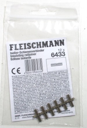 Fleischmann H0 6433 Isolier-Schienenverbinder OVP (Z20-3)