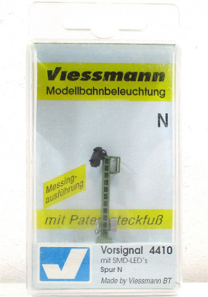 Viessmann 4410 N Licht-Vorsignal mit 4 LED'S OVP (145-5g)