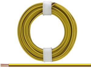 Donau Elektronik 218-38 Zwillingslitze 0,14 mm² / 5 m gelb-braun      