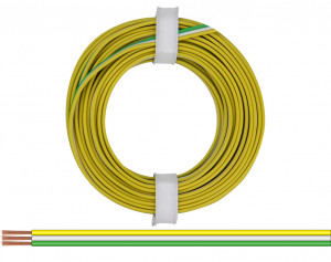 Donau Elektronik 318-354 Drillingslitze 0,14 mm² / 5 m gelb-weiss-grün      