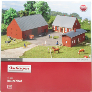 Auhagen H0 11439 Bauerhof mit Stall und Scheune Bausatz  - OVP NEU
