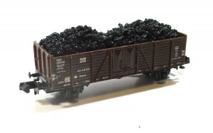 Piko N (6) Hochbordwagen, zweiachsig beladen ohne OVP (3)