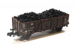 Piko N (7) Hochbordwagen, zweiachsig beladen ohne OVP (4)