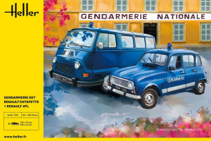 Heller 1:24 50325 Gendarmerie Set Renault Estafette + Renault 4TL