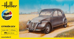 Heller 1:43 56175 STARTER KIT Citroen 2 CV