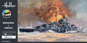 Heller 1:400 55078 STARTER KIT Bismarck + Tirpitz TWINSET