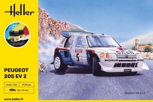 Heller 1:24 56716 STARTER KIT Peugeot 205 EV 2