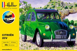 Heller 1:24 56765 STARTER KIT Citroen 2 CV