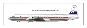 Roden 1:144 303 DC-7C Japan Air Lines