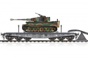 Hobby Boss 1:72 82934 Schwere Plattformwagen Type SSyms 80&Pz.Kpfw.VI Ausf.E Sd.Kfz181 TigerI(Mid Prod