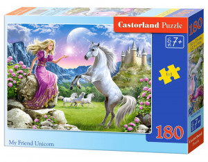Castorland  B-018024 My Friend Unicorn,Puzzle 180 Teile