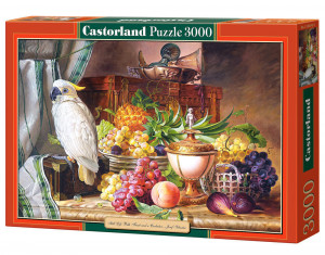 Castorland  C-300143-2 Still Life With Fruit and a Cockatoo, Josef Schuster Puzzle 3000 Teile