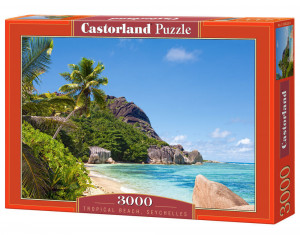 Castorland  C-300228-2 Tropical Beach,Seychelles,Puzzle 3000 Te