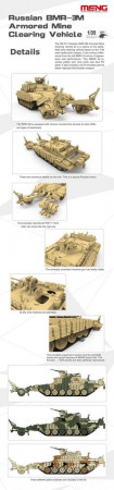 MENG-Model 1:35 SS-011 Russian BMR-3M Armored Mine Clearing Veh