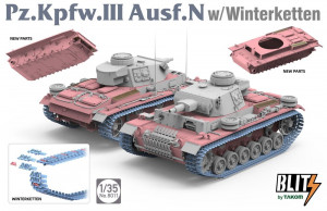 Takom 1:35 TAK8011 Pz.Kpfw.III Ausf.N w/WINTERKETTEN