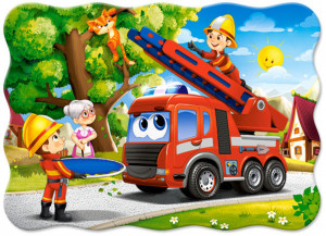 Castorland  B-03792-1 Firefighters to the Rescue, Puzzle 30 Teile