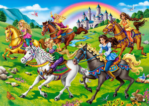 Castorland  B-27507-1 Princess Horse Ride,Puzzle 260 Teile