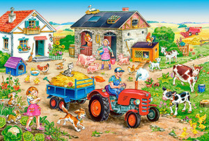 Castorland  B-040193-1 Life on the Farm, Puzzle 40 Teile maxi