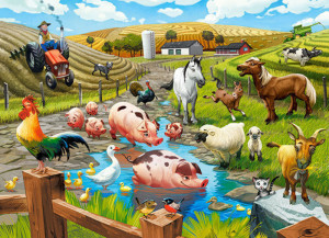Castorland  B-070060 Life on the Farm, Puzzle 70 Teile