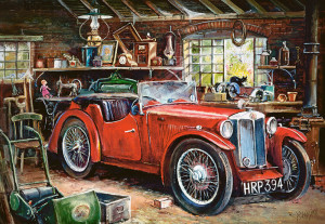 Castorland  C-104574-2 Vintage Garage, Puzzle 1000 Teile