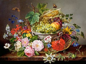 Castorland  C-200658-2 Still Life with Flowers and Fruit Basket Puzzle 2000 Teile