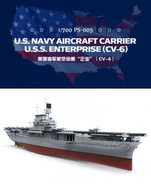 MENG-Model 1:700 PS-005 U.S. Navy Aircraft Carrier U.S.S. Enterprise (CV-6)
