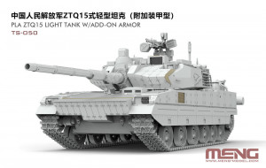 MENG-Model 1:35 TS-050 PLA ZTQ15 Light Tank w/Add-On Armor