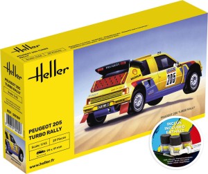 Heller 1:43 56189 STARTER KIT Peugeot 205 Turbo Rally