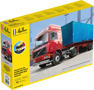 Heller 1:32 57702 STARTER KIT F12-20 Globetrotter & Container semi trailer