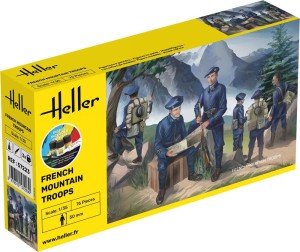 Heller 57223 1:35 STARTER KIT French Mountain Troops- NEU