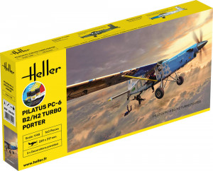 Heller 1:48 35410 STARTER KIT PILATUS PC-6 B2/H2 Turbo Porter