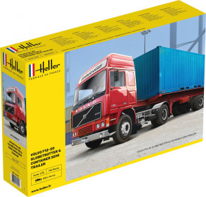 Heller 1:32 81702 F12-20 Globetrotter & Container semi trailer