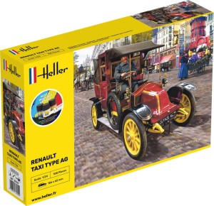 Heller 1:24 35705 STARTER KIT Renault Taxi Type AG