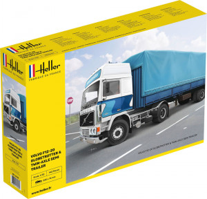 Heller 1:32 81703 F12-20 Globetrotter & Twin-Axle Semi trailer