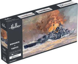Heller 1:400 85078 Twin Set Bismarck + Tirpitz