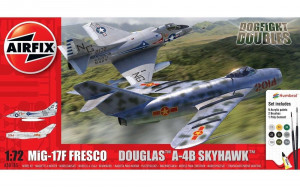 Airfix 1:72 A50185 Mig 17F Fresco Douglas A-4B Skyhawk Dogfight Double