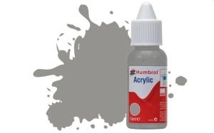 Humbrol  DB0126 HUMBROL ACRYLIC DROPPER BOTTLE 14ML No.126 US Medium Grey Matt - NEU