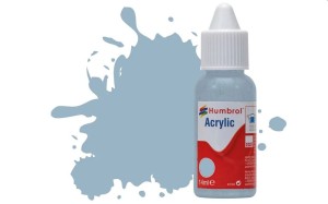 Humbrol  DB0128 HUMBROL ACRYLIC DROPPER BOTTLE 14ML No.128 US Compass Grey Matt - NEU