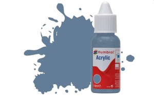 Humbrol  DB0157 HUMBROL ACRYLIC DROPPER BOTTLE 14ML No.157 Azure Blue Matt - NEU