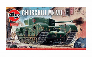 Airfix 1:76 A01304V Churchill Mk.VII Tank, Vintage Classics