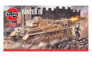 Airfix 1:76 A02308V Panzer IV F1/F2, Vintage Classics