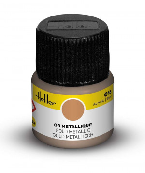 Heller  9016 Acrylfarbe 016 Gold 12ml Modellbaufarbe