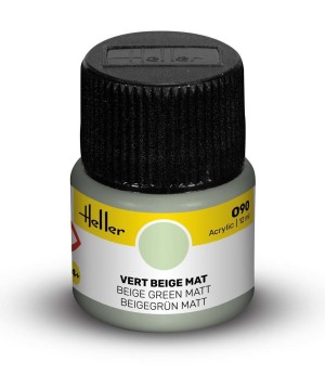 Heller  9090 Acrylfarbe 090 Grünbeige, matt 12ml Modellbaufarbe