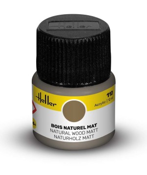 Heller  9110 Acrylfarbe 110 Naturholzfarben, matt 12ml Modellbaufarbe