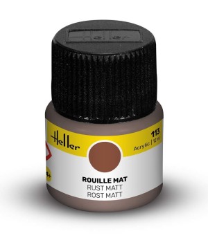 Heller  9113 Acrylfarbe 113 Rostfarben, matt 12ml Modellbaufarbe