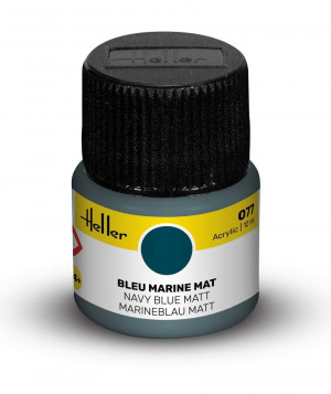 Heller  9077 Acrylfarbe 077 Marineblau, matt 12ml Modellbaufarbe